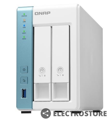 QNAP Serwer TS-231P3-2G AlpineAL314 1,7GHZ 2GB SO-DIMM DDR3