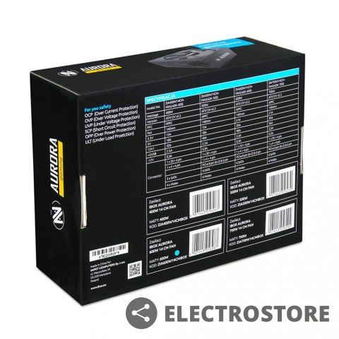 IBOX Zasilacz Aurora 600W 14 Fan gaming BOX IBOX Zasilacz Aurora 600W 14 Fan gaming BOX
