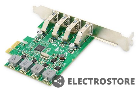 Digitus Karta rozszerzeń (Kontroler) USB 3.0 PCI Express 4xUSB 3.0 Low Profile Chipset: VL805 Digitus Karta rozszerzeń (Kontroler) USB 3.0 PCI Express 4xUSB 3.0 Low Profile Chipset: VL805