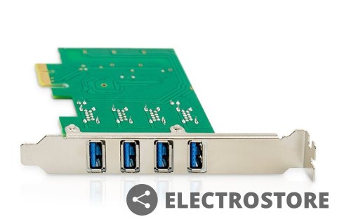 Digitus Karta rozszerzeń (Kontroler) USB 3.0 PCI Express 4xUSB 3.0 Low Profile Chipset: VL805 Digitus Karta rozszerzeń (Kontroler) USB 3.0 PCI Express 4xUSB 3.0 Low Profile Chipset: VL805