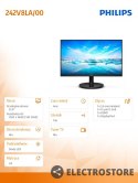 Philips Monitor 242V8LA 23.8 cali VA HDMI DP Głośniki