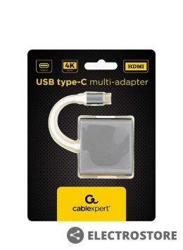 Gembird Multi-adapter USB-C- HDMI 4K, USB 3.0, PD