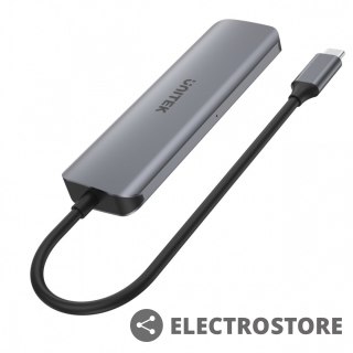 Unitek HUB USB-C; 3x USB 3.1 ;PD 100W; HDMI; H1107E