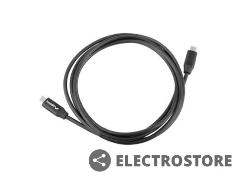 Lanberg Kabel USB-C M/M 2.0 CA-CMCM-40CU-0010-BK Czarny 1m Lanberg Kabel USB-C M/M 2.0 CA-CMCM-40CU-0010-BK Czarny 1m