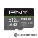 PNY Karta pamięci MicroSDXC Elite 512GB P-SDUX512U3100PRO-GE