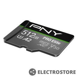 PNY Karta pamięci MicroSDXC Elite 512GB P-SDUX512U3100PRO-GE