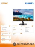 Philips Monitor 272S1AE 27 cali IPS DVI HDMI DP Pivot