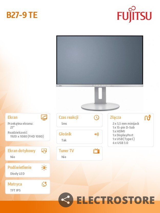 Fujitsu Monitor B27-9TE FHD S26361-K1692-V140
