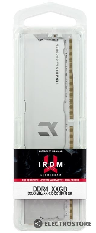 GOODRAM Pamięć DDR4 IRDM PRO 8/3600 (1* 8GB) 17-19-19 Biała GOODRAM Pamięć DDR4 IRDM PRO 8/3600 (1* 8GB) 17-19-19 Biała