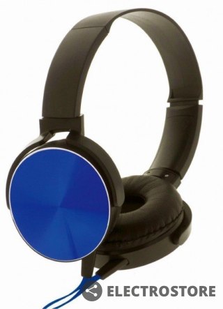 Rebeltec Słuchawki stereo z mikrofonem Montana Czarno-niebieskie