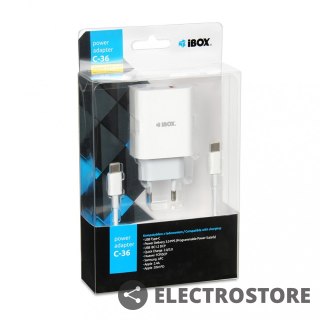 IBOX Ładowarka siecowa C-36 USB-C