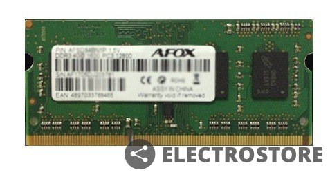 AFOX Pamięć SO-DIMM DDR3 4G 1600Mhz Micron Chip LV 1,35V