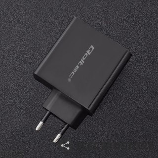 Qoltec Ładowarka sieciowa | 63W | 5-20V | 1.5-3A | USB typ C PD | USB QC 3.0 | Czarna