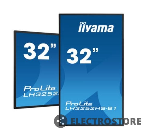 IIYAMA Monitor wielkoformatowy 31.5 cala LH3252HS-B1 24/7,IPS,ANDROID,400cd,FHD,PION,FailOver IIYAMA Monitor wielkoformatowy 31.5 cala LH3252HS-B1 24/7,IPS,ANDROID,400cd,FHD,PION,FailOver
