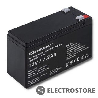 Qoltec Akumulator AGM 12V | 7.2Ah | max. 108A