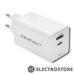 Qoltec Ładowarka GaN FAST 65W | 5-20V | 2.25-3.25 | USB | USB typ C PD