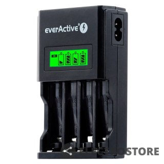 EverActive Ładowarka procesorowa NC-450 BLACK EDITION do akumulatorów AA/AAA