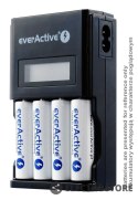 EverActive Ładowarka procesorowa NC-450 BLACK EDITION do akumulatorów AA/AAA