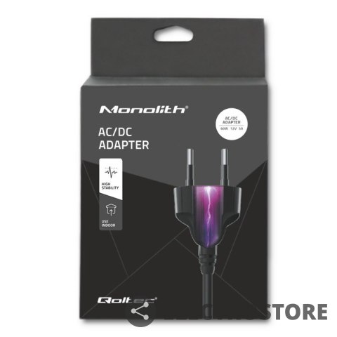 Qoltec Zasilacz desktopowy 60W | 12V | 5A | 5.5*2.1 |+kabel zasilajcy Qoltec Zasilacz desktopowy 60W | 12V | 5A | 5.5*2.1 |+kabel zasilajcy