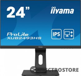 IIYAMA Monitor 24 cale XUB2493HS-B4 IPS, HDMI, DP, VGA, 2x2W, HAS