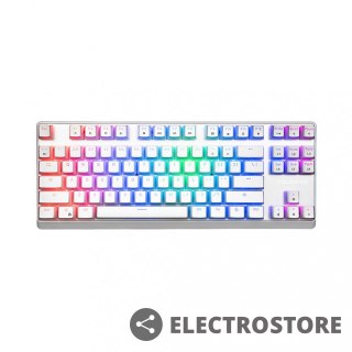 MODECOM Przewodowa klawiatura mechaniczna RGB PUDDING EDITION biała