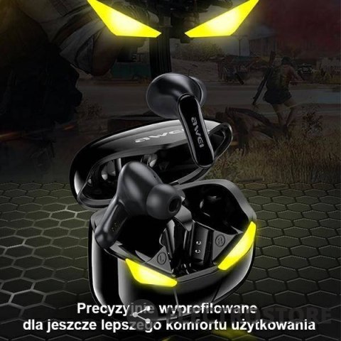 AWEI Słuchawki Bluetooth 5.0 T35 TWS + Stacja dokująca -Dla Graczy- czarne AWEI Słuchawki Bluetooth 5.0 T35 TWS + Stacja dokująca -Dla Graczy- czarne