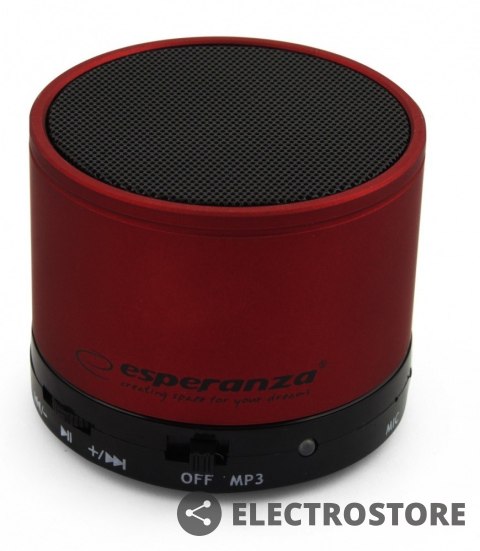 Esperanza Głośnik bluetooth RITMO Czerwony EP115C