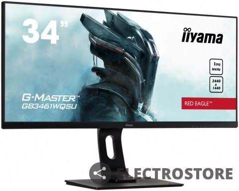 IIYAMA Monitor 34 cale GB3461WQSU-B1 IPS,UWQHD,144HZ,1MS,USB3.0,2xHDMI,2xDP. IIYAMA Monitor 34 cale GB3461WQSU-B1 IPS,UWQHD,144HZ,1MS,USB3.0,2xHDMI,2xDP.