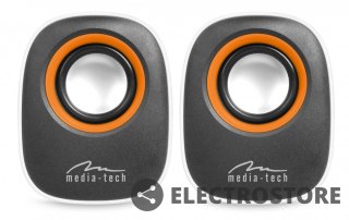 Media-Tech Głośniki IBO MT3137W Stereo/Jack 3,5/USB/RMS 6W
