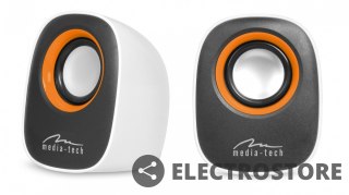 Media-Tech Głośniki IBO MT3137W Stereo/Jack 3,5/USB/RMS 6W