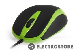 Media-Tech Mysz optyczna 800dpi czarno-zielona MT1091G