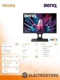 Benq Monitor 25 cali PD2500Q LED 4ms/1000:1/HDMI/CZARNY