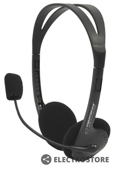 Esperanza Słuchawki stereo z mikrofonem i regulacją głośności EH102 Esperanza Słuchawki stereo z mikrofonem i regulacją głośności EH102