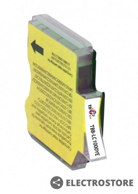 TB Print Tusz do Brother LC1000YE TBB-LC1000YE YE 100% nowy TB Print Tusz do Brother LC1000YE TBB-LC1000YE YE 100% nowy