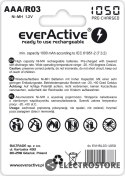 EverActive Akumulatory paluszki R03/AAA 1000 mAH blister 4 szt.