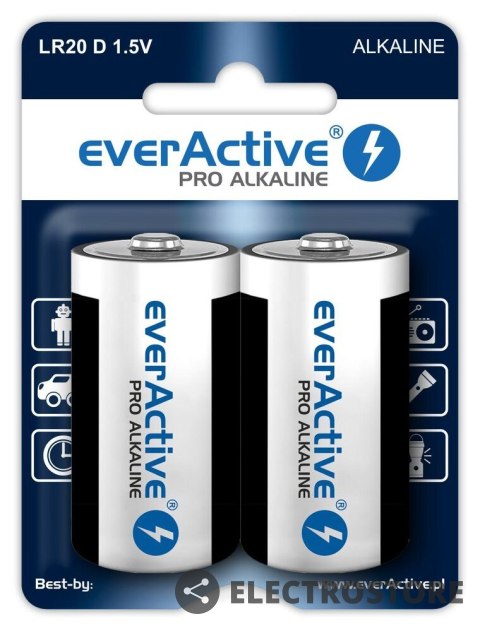 EverActive Baterie LR20/D blister 2 szt.