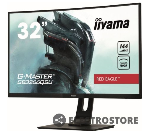 IIYAMA Monitor 31.5 cale GB3266QSU-B1 VA,QHD,144HZ,1MS,1500R,DPx,HDMIx2,USBx4 IIYAMA Monitor 31.5 cale GB3266QSU-B1 VA,QHD,144HZ,1MS,1500R,DPx,HDMIx2,USBx4