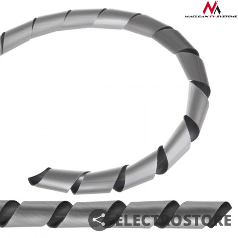Maclean Osłona maskująca na kable MCTV-687S (20.4*22mm) 3m srebna spirala Maclean Osłona maskująca na kable MCTV-687S (20.4*22mm) 3m srebna spirala