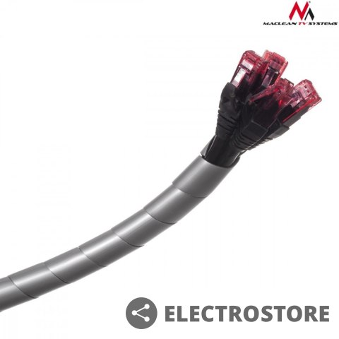 Maclean Osłona maskująca na kable MCTV-687S (20.4*22mm) 3m srebna spirala Maclean Osłona maskująca na kable MCTV-687S (20.4*22mm) 3m srebna spirala