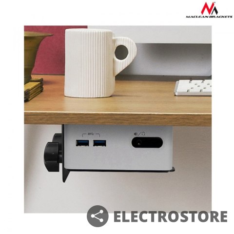 Maclean Uchwyt do mini komputera MC-720 NUC MAC CPU Maclean Uchwyt do mini komputera MC-720 NUC MAC CPU