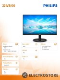 Philips Monitor 21,5 cali 221V8 VA HDMI