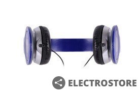 Rebeltec Stereofoniczne słuchawki z mikrofonem CITY BLUE