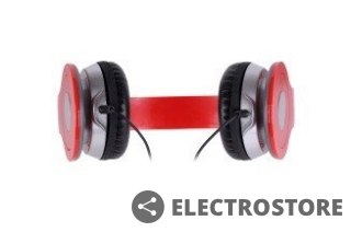 Rebeltec Stereofoniczne słuchawki z mikrofonem CITY RED