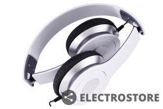 Rebeltec Stereofoniczne słuchawki z mikrofonem CITY WHITE Rebeltec Stereofoniczne słuchawki z mikrofonem CITY WHITE
