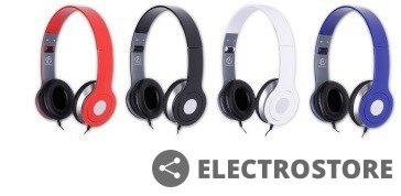 Rebeltec Stereofoniczne słuchawki z mikrofonem CITY WHITE Rebeltec Stereofoniczne słuchawki z mikrofonem CITY WHITE