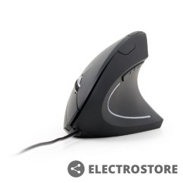 Gembird Mysz ergonomiczna optyczna 6-przyciskowa czarna