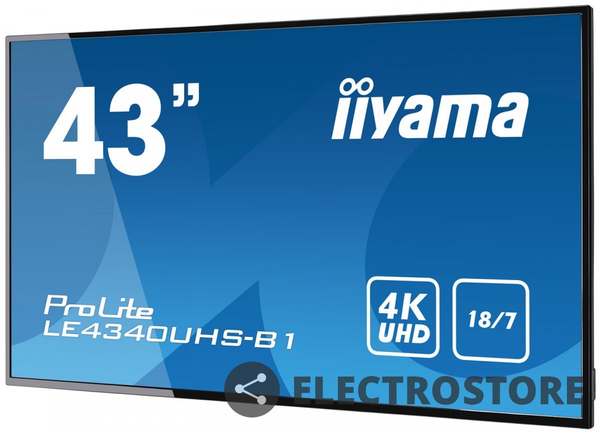 IIYAMA Monitor 43 LE4340UHS-B1 4K,18/7,LAN,AMVA3,USB,HD IIYAMA Monitor 43 LE4340UHS-B1 4K,18/7,LAN,AMVA3,USB,HD