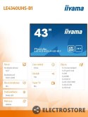 IIYAMA Monitor 43 LE4340UHS-B1 4K,18/7,LAN,AMVA3,USB,HD