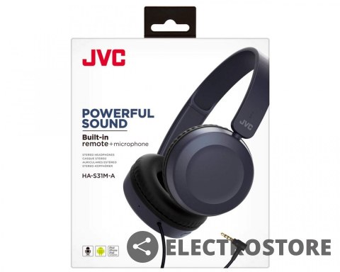 JVC Słuchawki HA-S31M niebieskie JVC Słuchawki HA-S31M niebieskie