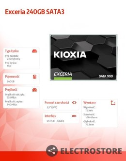Kioxia Dysk SSD Exceria 240GB SATA3 550/540Mb/s